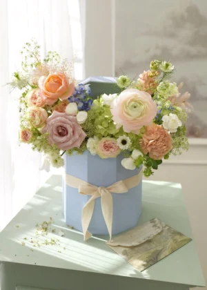 Fiori Box Celeste