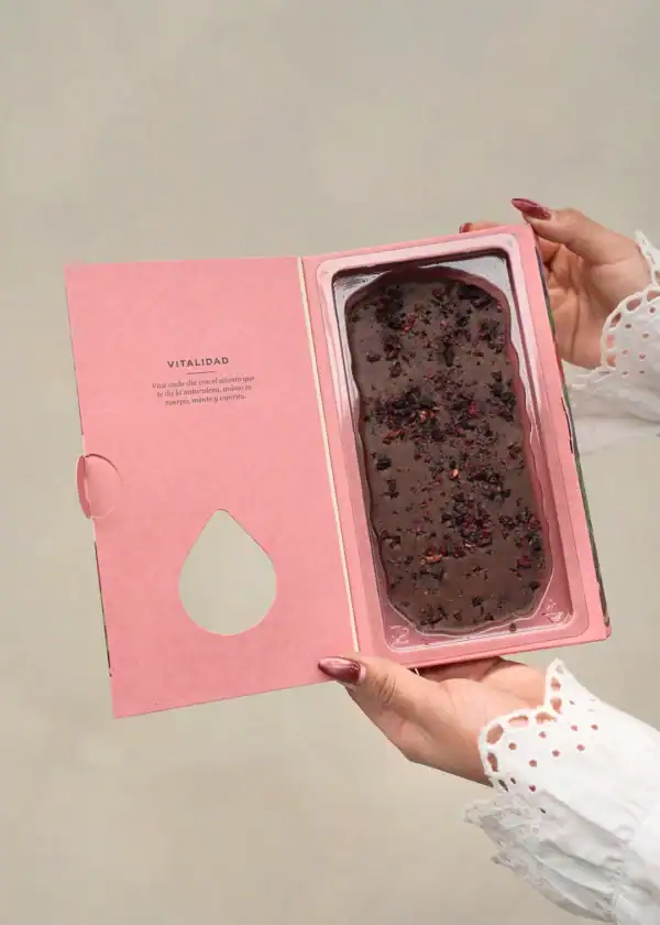 Barra de chocolate al 40% cacao EVOK - Imagen 2