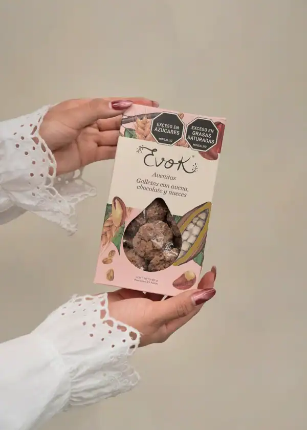 Galletas con avena, chocolate y nueces EVOK - Imagen 2