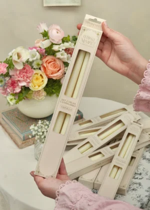 Vela candelabro cera de soya (set x 2)