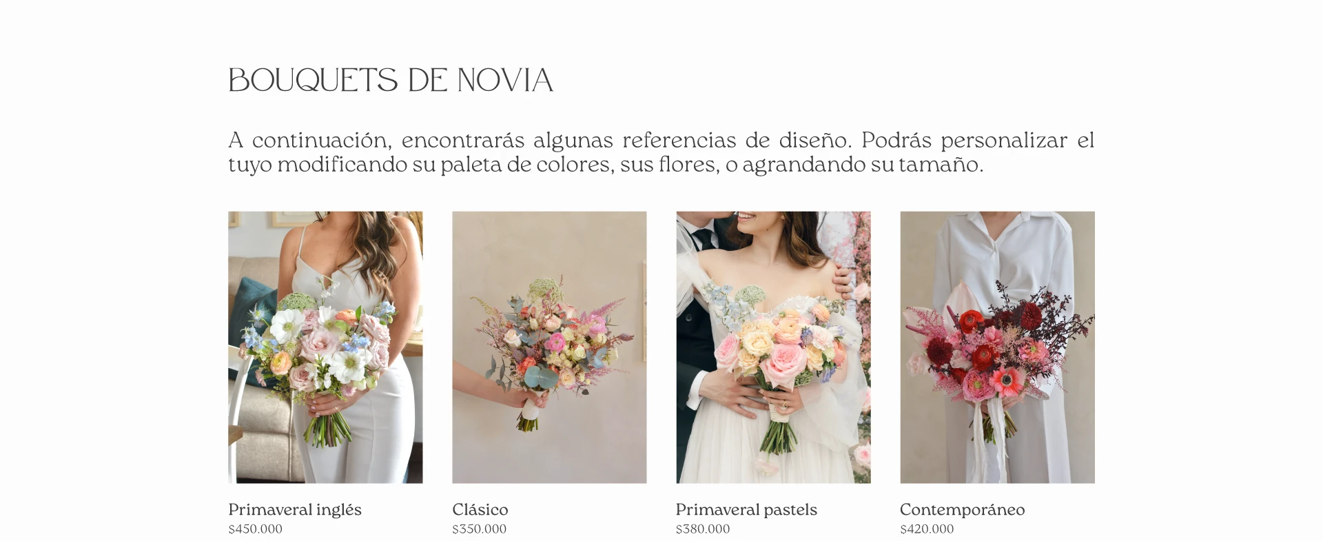 Novia con su bouquet